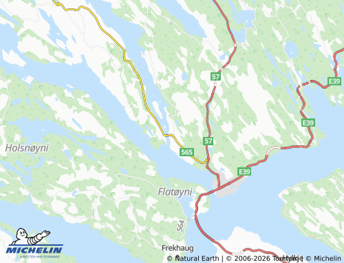 MICHELIN-Landkarte Tveiten - ViaMichelin