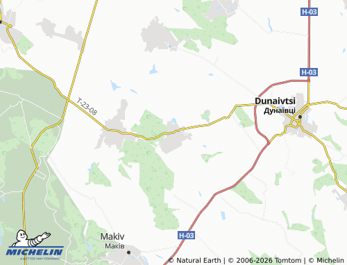 MICHELIN Zalistsi map - ViaMichelin