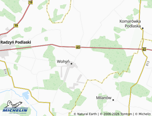 MICHELIN Bezwola map - ViaMichelin