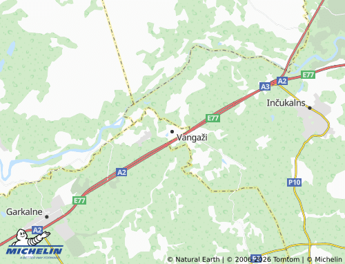 Mapa MICHELIN Vangaži - ViaMichelin