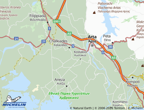 MICHELIN Kirkizates map - ViaMichelin