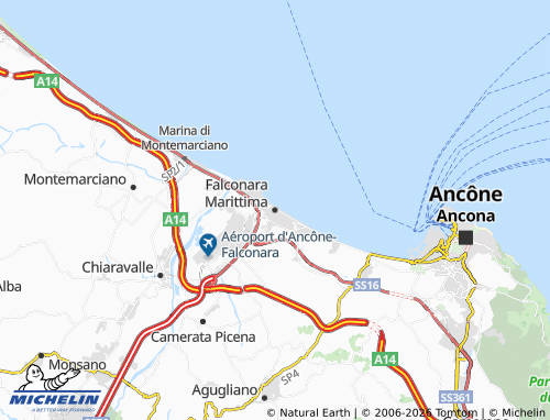 Mappa MICHELIN Falconara Marittima - ViaMichelin