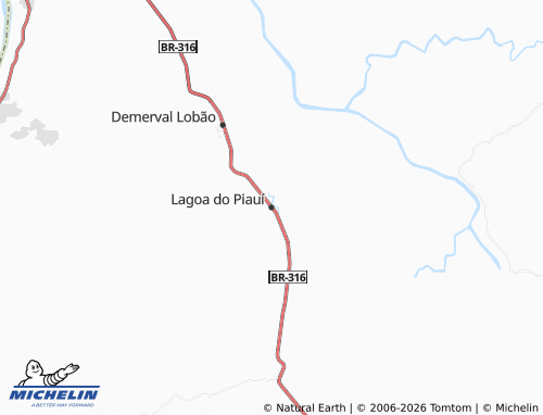 Mapa MICHELIN Lagoa do Piauí - ViaMichelin