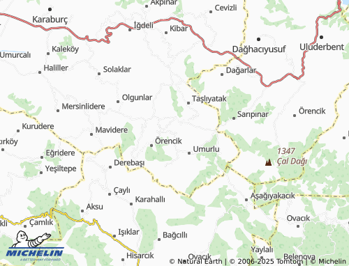 MICHELIN Karabulu map - ViaMichelin