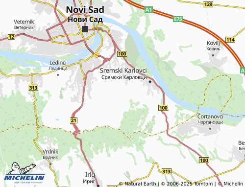 Kaart MICHELIN Bukovac - ViaMichelin