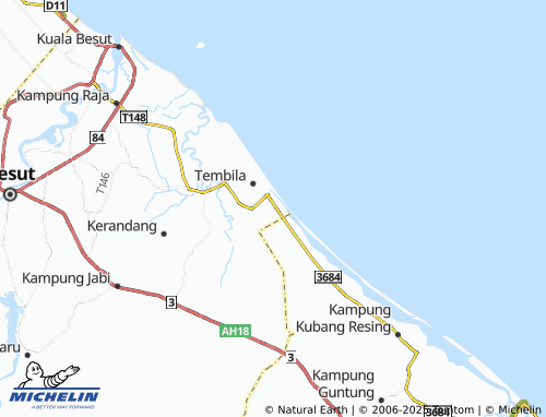 MICHELIN Kampung Beting Lintang map - ViaMichelin