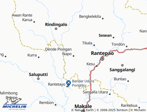 MICHELIN Dende Piongan Napo map - ViaMichelin