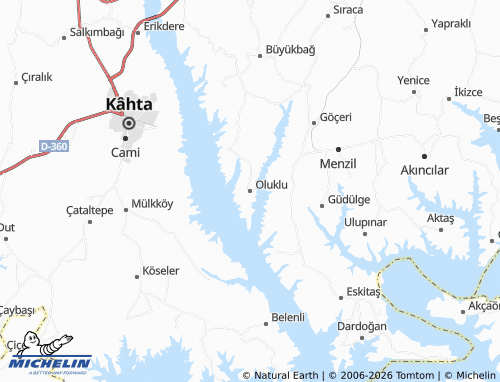 MICHELIN Oluklu map - ViaMichelin