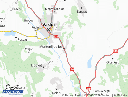 MICHELIN Muntenii de Jos map - ViaMichelin