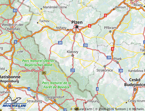 MICHELIN Klatovy map - ViaMichelin