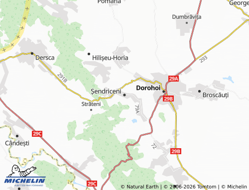 MICHELIN Șendriceni map - ViaMichelin