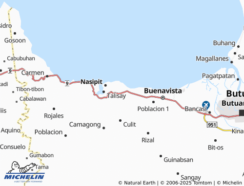 Mappa MICHELIN Kinabjangan - ViaMichelin