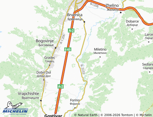 Mapa MICHELIN Radiovce - ViaMichelin