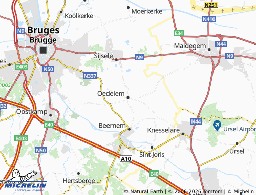 Mappa MICHELIN Oedelem - ViaMichelin