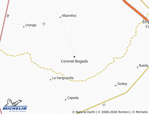 Kaart MICHELIN Coronel Bogado - ViaMichelin