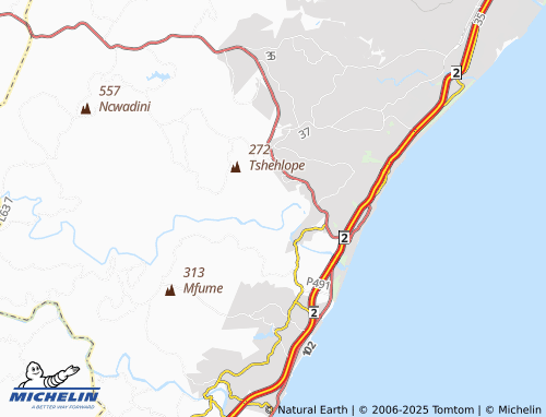 MICHELIN Kwafakazi map - ViaMichelin