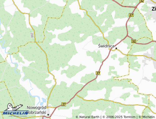 MICHELIN Koźla map - ViaMichelin