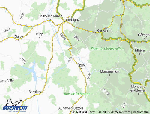 Carte MICHELIN Tavenay - ViaMichelin