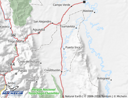 Mapa MICHELIN Puerto Inca - ViaMichelin