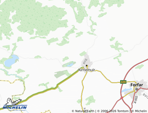 Carte MICHELIN Kinnordy - ViaMichelin