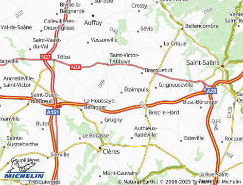 MICHELIN Étaimpuis map - ViaMichelin