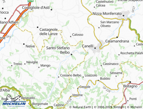 Mappa MICHELIN Santo Stefano Belbo - ViaMichelin