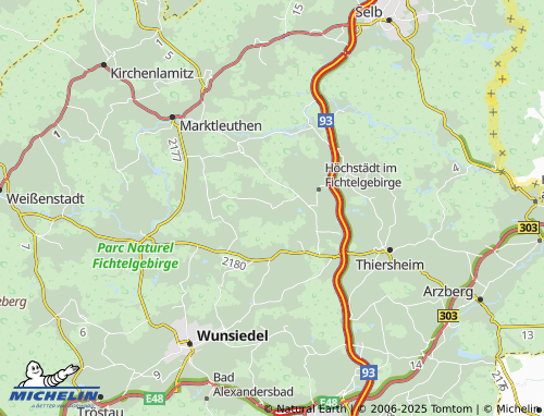 MICHELIN Rügersgrün map - ViaMichelin