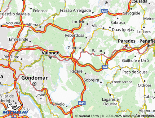 MICHELIN Vilarinho de Cima map - ViaMichelin