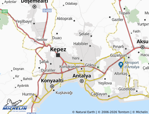 Kaart MICHELIN Kütükçü - ViaMichelin