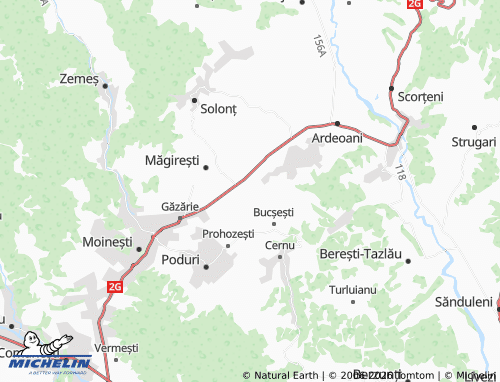 MICHELIN Șesuri map - ViaMichelin