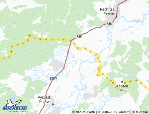MICHELIN Horodyshche map - ViaMichelin