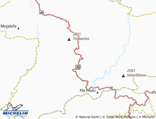 MICHELIN Ha Lepekola map - ViaMichelin