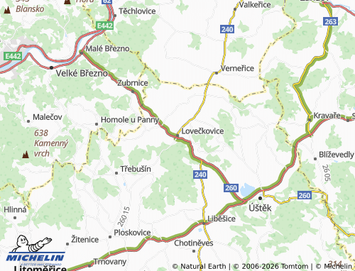 Mappa MICHELIN Lovečkovice - ViaMichelin