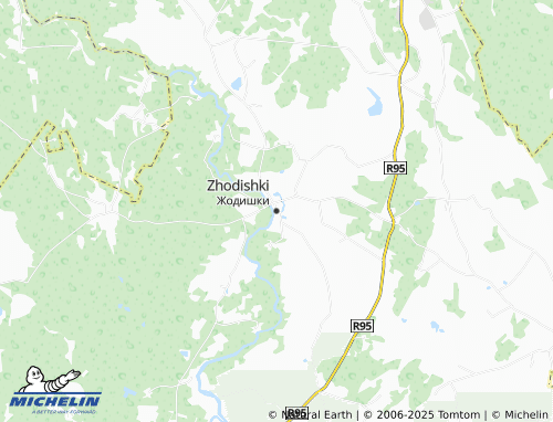 MICHELIN Zhodishki map - ViaMichelin
