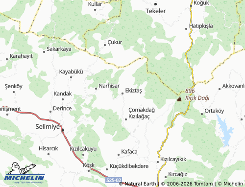 MICHELIN Ekiztaş map - ViaMichelin