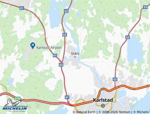 Mapa MICHELIN Skåre - ViaMichelin