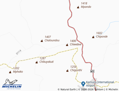 Mappa MICHELIN Kalonga - ViaMichelin
