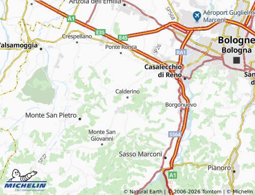 MICHELIN Calderino map - ViaMichelin