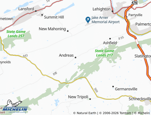 Mappa MICHELIN Andreas - ViaMichelin