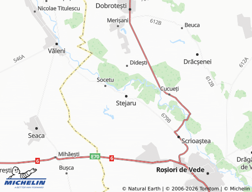 MICHELIN-Landkarte Stejaru - ViaMichelin