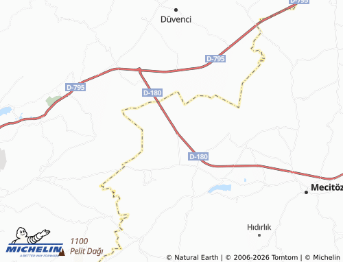 Mappa MICHELIN Elvançelebi - ViaMichelin