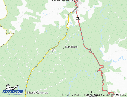 Carte MICHELIN Manalisco - ViaMichelin