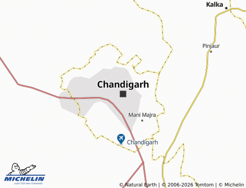 MICHELIN Chandigarh map - ViaMichelin