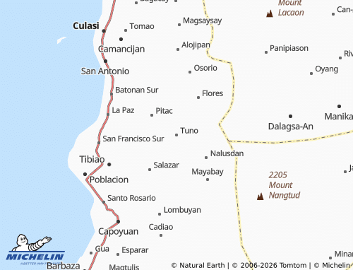 MICHELIN Tuno map - ViaMichelin