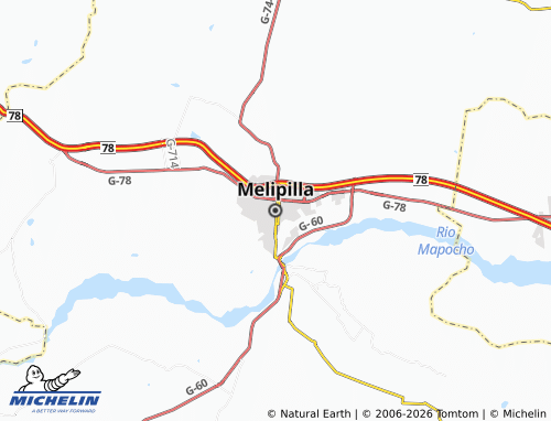 MICHELIN Melipilla map - ViaMichelin