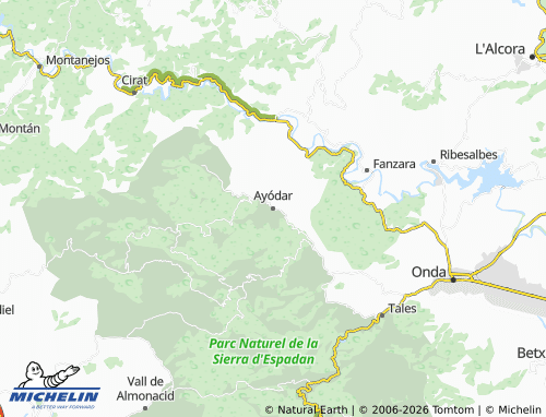 Mappa MICHELIN Ayódar - ViaMichelin