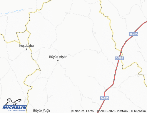MICHELIN Küçük Afşar map - ViaMichelin
