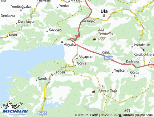 Mapa MICHELIN Akçapınar - ViaMichelin