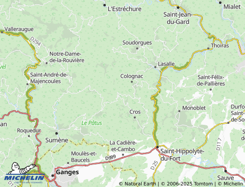 MICHELIN La Rouvière map - ViaMichelin