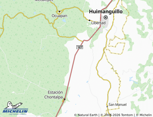 Mapa MICHELIN Chicoacán, Ampliación - ViaMichelin